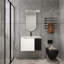 Meuble-lavabo mural 30 po avec lavabo en céramique et portes à fermeture en douceur