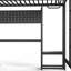 Lit mezzanine en Z à jeu RV avec bureau en L, ports de chargement USB et plateau pour PC-130603040