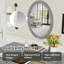 Coiffeuse de luxe avec miroir ovale et coiffeuse 3 tiroirs Luxury-1455121723