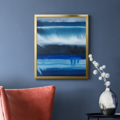 Toile encadrée de qualité Deep Blue Shore II - prête à être accrochée