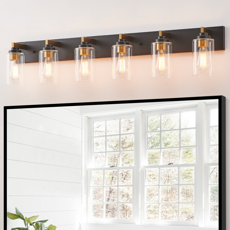 Imko Vanity Light, Black/Gold, 6 lights