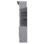 Lit escamotable double pleine grandeur avec tablettes, tiroirs et lumières DEL, gris-1494930286