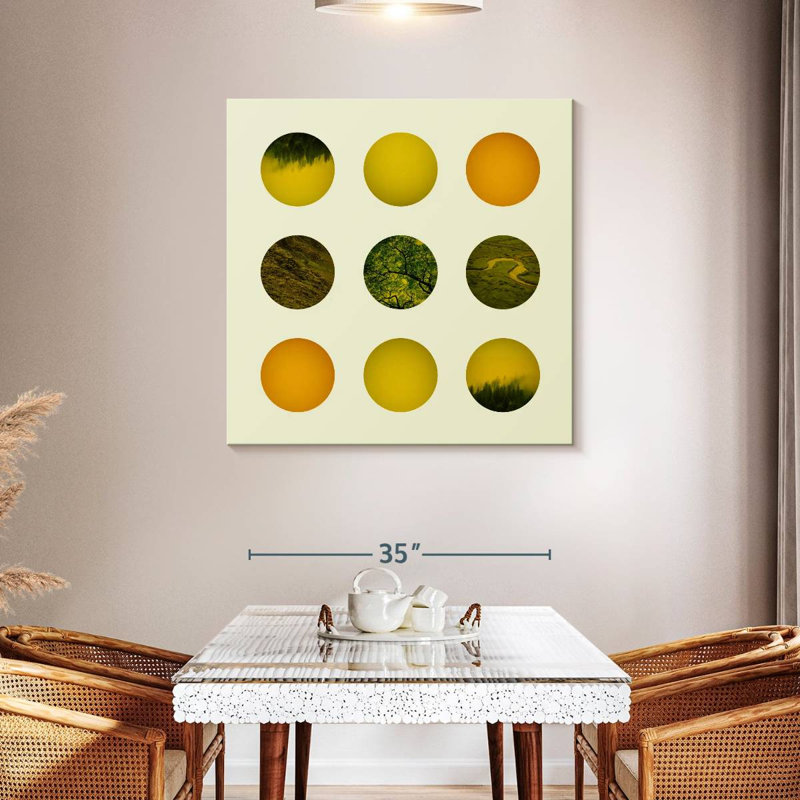 Earth Dot Pattern, 39" H x 39" W