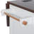 54.9" Kitchen Island with Drop Leaf, Power Outlet, Kitchen Storage Cart with 4 Door Shelves, Cross Barn Doors & Visual Glass Door, Rolling Kitchen Island on 4 Wheels for Kitchen, Dining Room,White