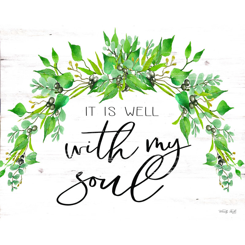 «It Is Well With My Soul», reproduction sur toile tendue, H 12 po x l 16 po