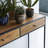 Agra 39.37'' Solid Wood Top Console Table