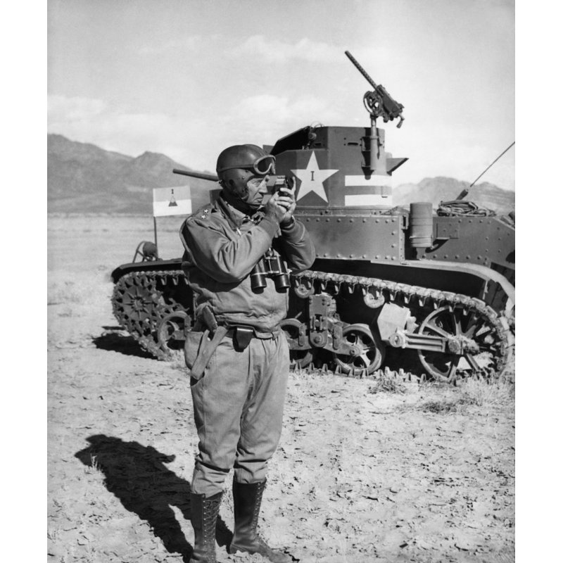 Général George S. Patton Jr. (1885-1945) Histoire (24 X 36)