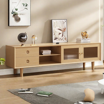 Meuble télé simple en bois massif Log Log