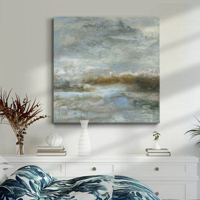 Toile tendue avec châssis de qualité supérieure Oceana II - prête à être accrochée
