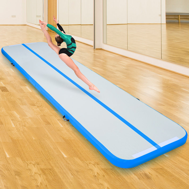 Matelas gonflables d'entraînement à la piste, Bleu