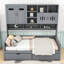 Lit de jour en bois avec deux tiroirs, tablettes et armoire tout-en-un-1529632604-1529632606