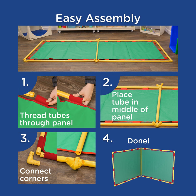 Big Screen Right Angle PlayPanel Furniture, Green