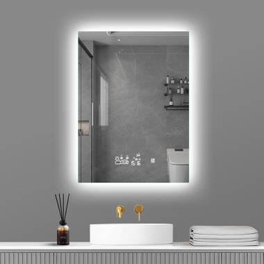 Lighted Bathroom / Vanity Mirror Orren Ellis Size: 28 x 20