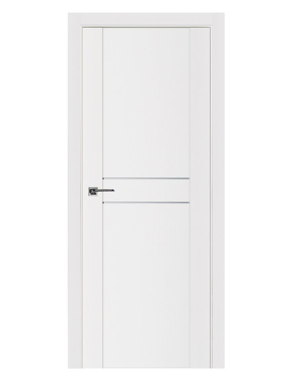 Porte intérieure stratifiée blanc doux pré-suspendu Stile 003, Droite, 31,75 po x 96 po