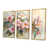 Toile avec cadre flottant or