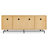 74" Wood Sideboard Buffet Cabinet,  Modern Credenza with 4 Doors and 3 Storage Cabinet for Living Room
