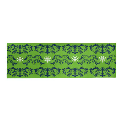 Tapis de couloir vert