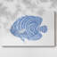 «Blue and White Tropical Fish II», toile tendue avec châssis-43609135