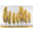 Seven Abstract Yellow Trees - Framed Matted Print for Decor