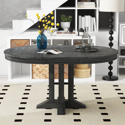 Extendable with Solid Wood Base Dining Table