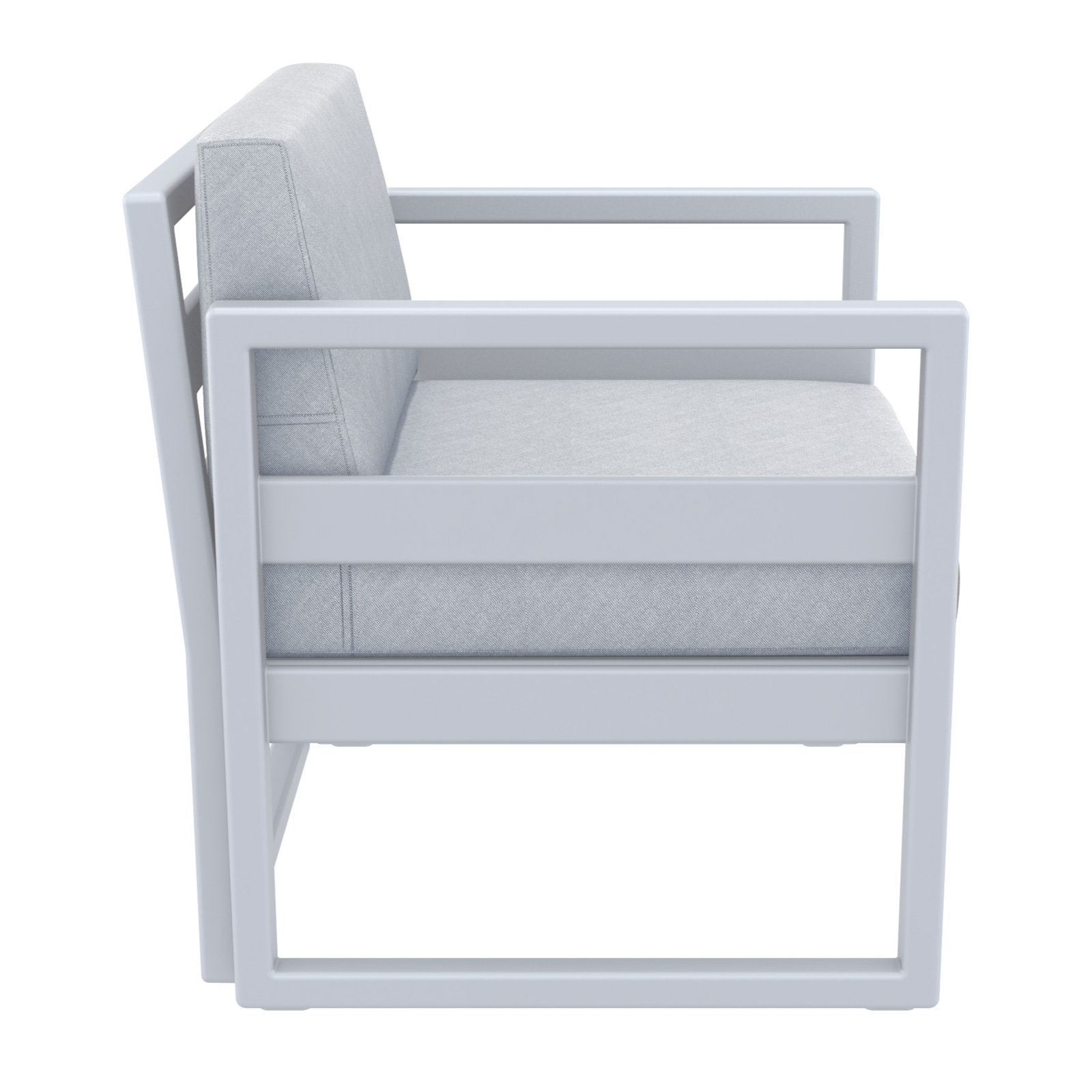 Lane Outdoor Lounge Chair, Silver/Gray, Canvas Granite Sunbrella® Canvas