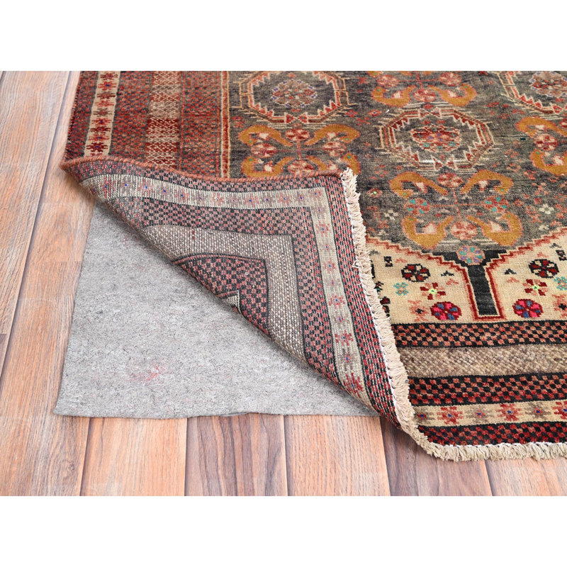 3'3"x6'6" Brown Old Persian Baluch Distinct Worn Down Pure Wool Rustic Look Exc Cond Rug 77694E5045CF4F9B8EC6DE55B13E4D8C