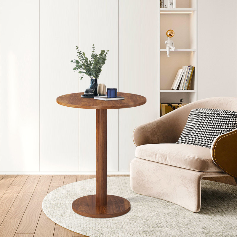Table de salle à manger Haben, Noyer, H 29,52 po x L 23,62 po x l 23,62 po
