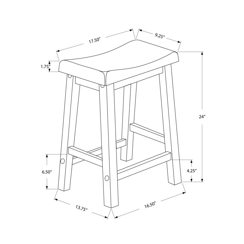 Apurva Counter Stool, White, Counter Stool (24" Seat Height)