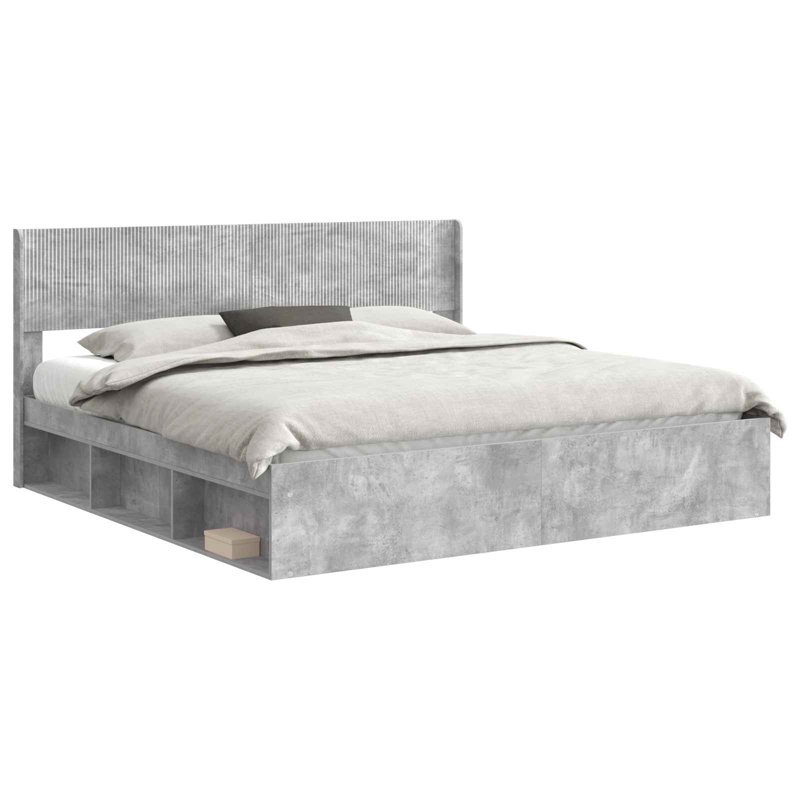 Bed, Concrete Grey, Super King (6')