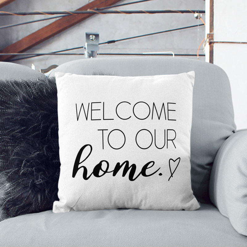 Welcome to Our Home Scatter Cushion, 55cm H x 55cm W x 20cm D