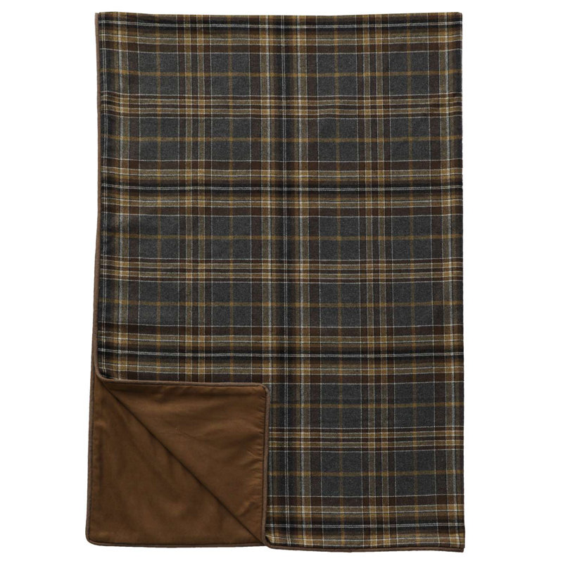 Wooded River Kinsale Oxford Throw - 55x72, Woven Accent Blanket for Living Room and Reading Chair