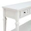 Console de style rétro classique avec trois tiroirs supérieurs et une tablette inférieure de style ouvert, facile à assembler-130150725-130150727-130150715