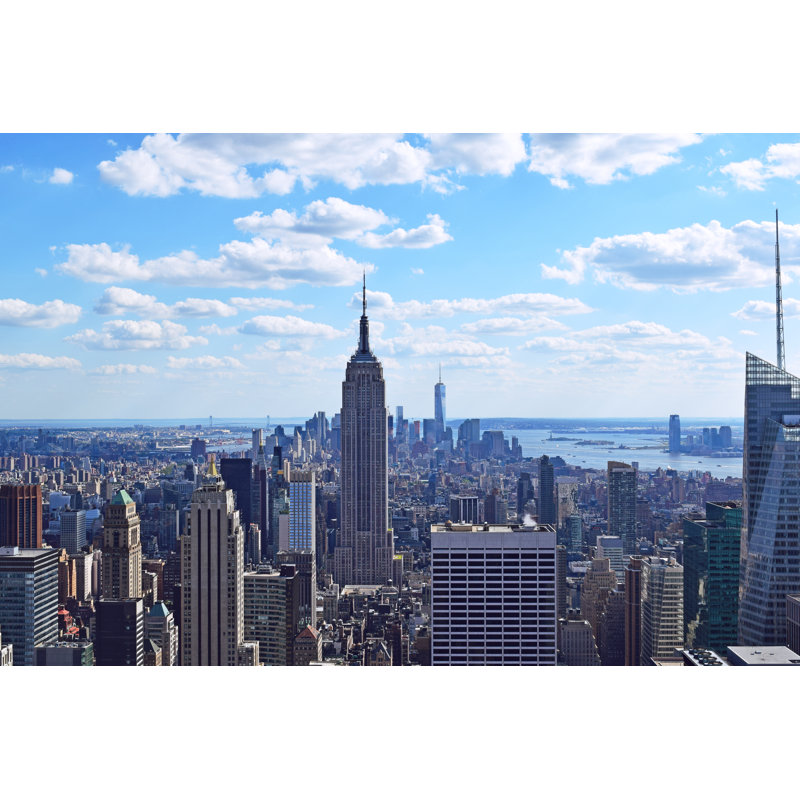Manhattan New York by TraceRouda - Wrapped Canvas Print, 30cm H x 46cm W