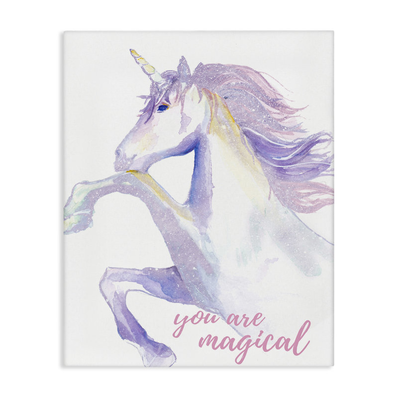 Art mural sur toile You Are Magical Unicorn par Chelsea Goodrich, H 40 po x l 30 po
