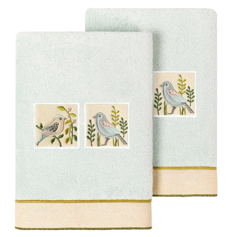 Turkish Cotton Hand Towel, Aqua