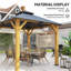 Outsunny 3x(3) M Outdoor Hardtop Gazebo Canopy w/ 2-Tier Roof, Grey