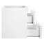 Base de meuble-lavabo mural simple 23,5 po Modway Render-1813482782