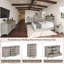 Buffet avec porte de grange coulissante 60 po Dreavyn-652519693