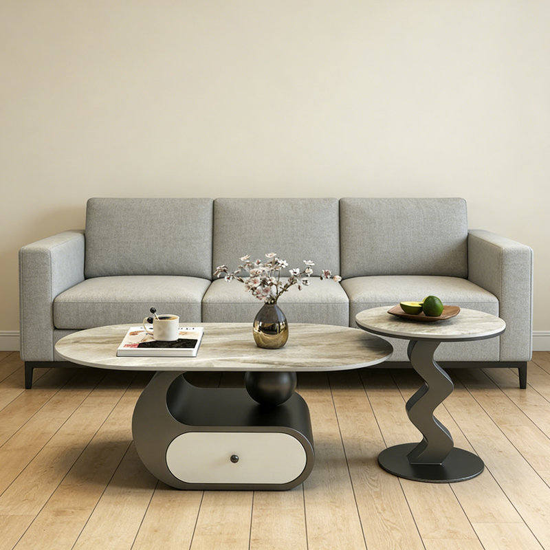 Sevine, H 15,74 po x L 47,24 po x l 23,62 po, Gris