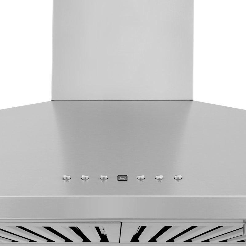48" KL2 400 CFM Convertible Wall Mount Range Hood in Brushed Stainless Steel