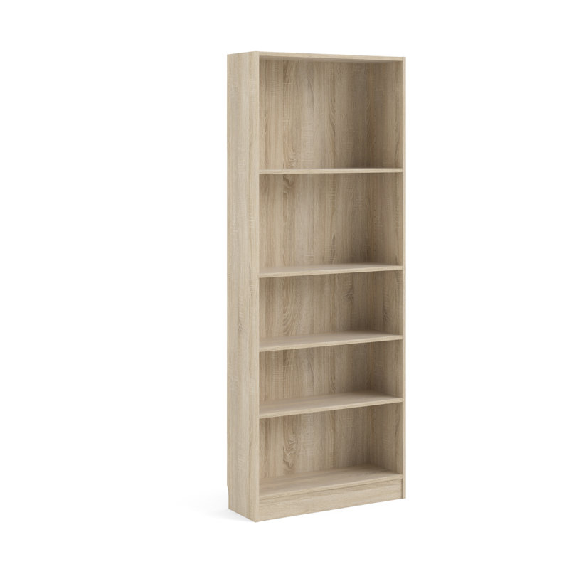 Bezalel 203.2 cm H x 79 cm W Standard Bookcase, Oak