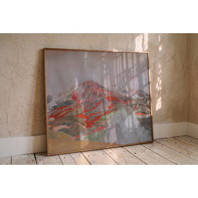 Fiery Volcanic Eruption Print by Other Artist
