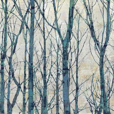 Blue Branches - Wrapped Canvas Print