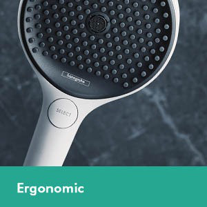 Hansgrohe Rainfinity Handheld 3-Jet Showerhead 130, Chrome, 1.75 GPM