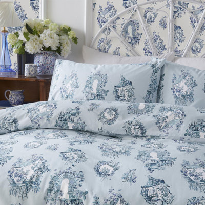 32 Years Toile Blue/White