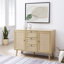 Buffet en bois massif à 3 tiroirs Willa Boho-1206108585
