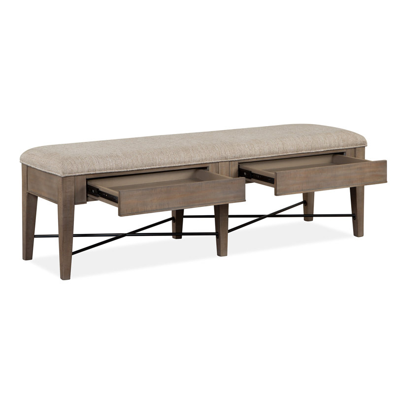 Arli Fabric Upholstered Storage Bench