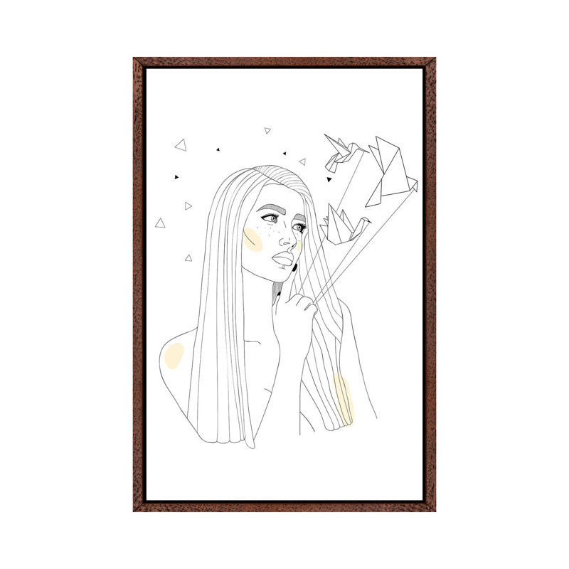 All This 1 Piece Wall Art on Canvas, 152.4cm H x 101.6cm W x 3.81cm D, Classic Brown Wood Framed