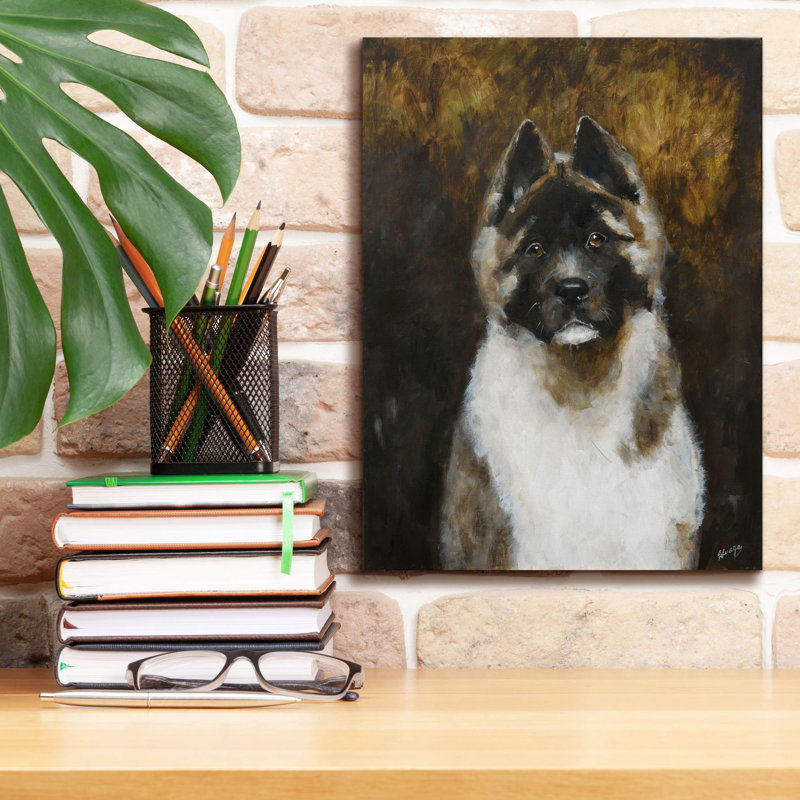 Anveer " American Akita " by Solveiga, 16" H x 12" W x 0.75" D