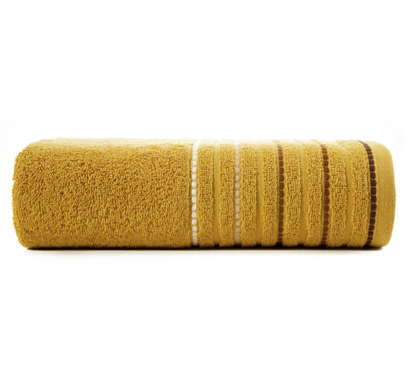 Hydiyah Midweight Jacquard Hand Towel, Mustard